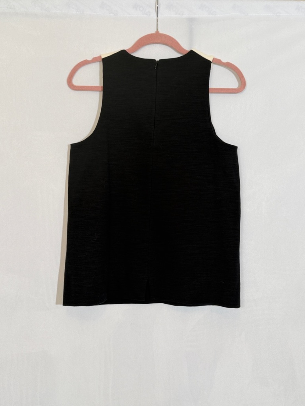 NWT Madewell Top Size M Black And Cream Color Block - Picture 2 of 7